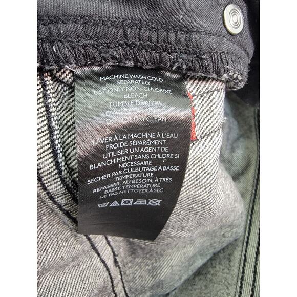 Urban Outfitters BDG Jean Shorts Womens SZ 29 Fold Over Waist Button Fly Black - Picture 6 of 10